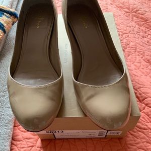 Cole Haan nude wedges